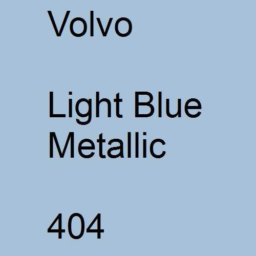 Volvo, Light Blue Metallic, 404.